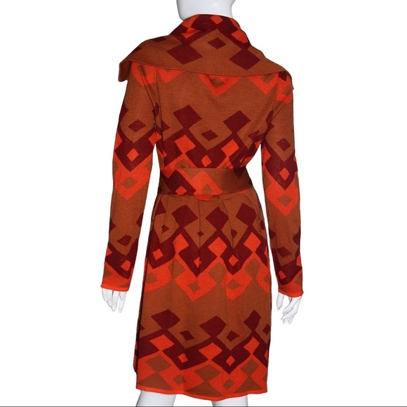 Julie Brown Coat NWT Sz Small Beige Coral Knit - Picture 3 of 8